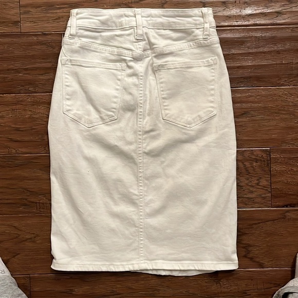 Vervet Size XS White Pencil Jean Skirt - Picture 4 of 7